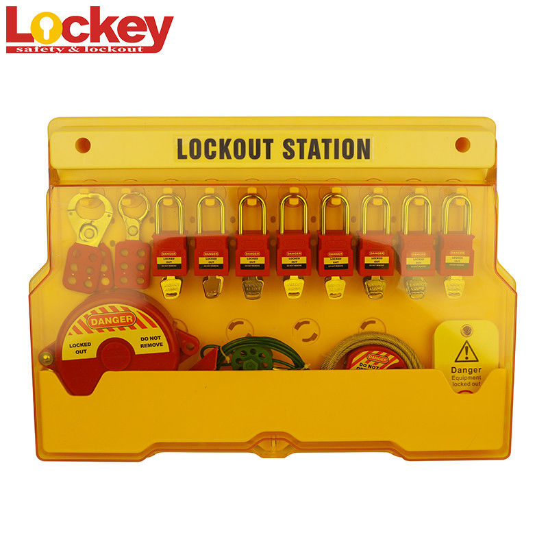 Large Combination 20- Lock Safety Lockout Station PC Loto Padlock Station With Cover