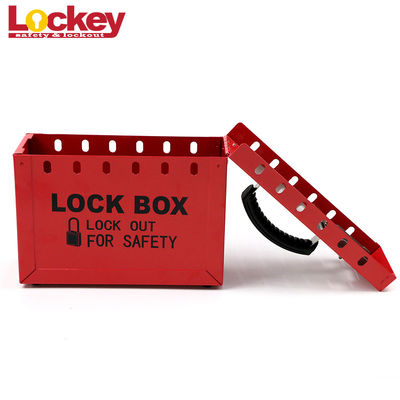 Durée de vie en acier portative d'ONG de couleur rouge de boîte de lock-out de groupe de sécurité de Loto