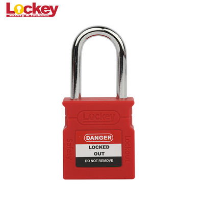 Mise à niveau de type large corps en nylon sécurité cadenas en acier menottes de sécurité Loto verrouillage verrouillage