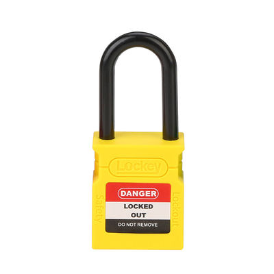 Fermeture à glissière de sécurité en plastique Jaune 38 mm Fermetures et clés personnalisées en vrac