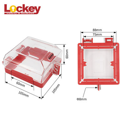 Commutateur transparent bouton d'urgence bouton de pression prise murale protection contre les pannes longue durée de vie